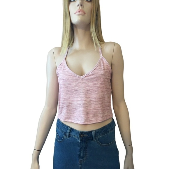 GOTTEX Compression Top Tank Bra Racerback Athletic Fitness Cropped Pink Unworn - Picture 4 of 14